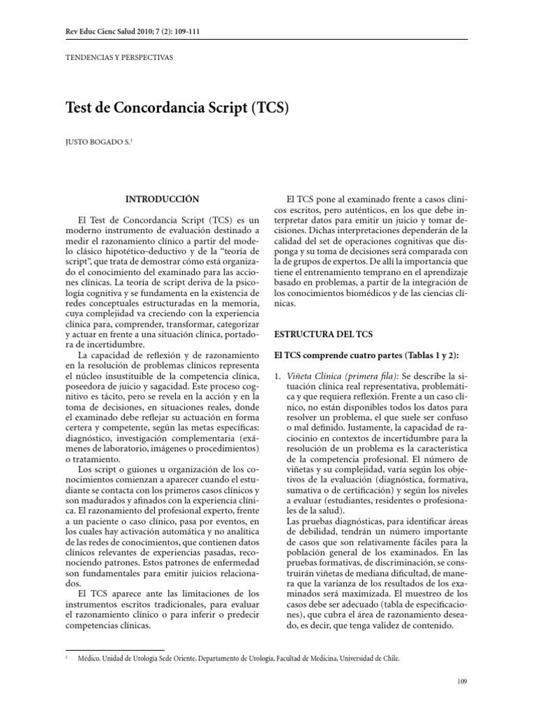 Script Chile | PDF | Cognición