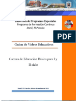 Guion de Video de Matematicas, Quinto Grado, Tema Sumemos Fracciones, Rosy Carcamo L 1