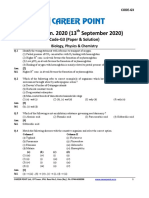 Neet 2020 Paper Solution