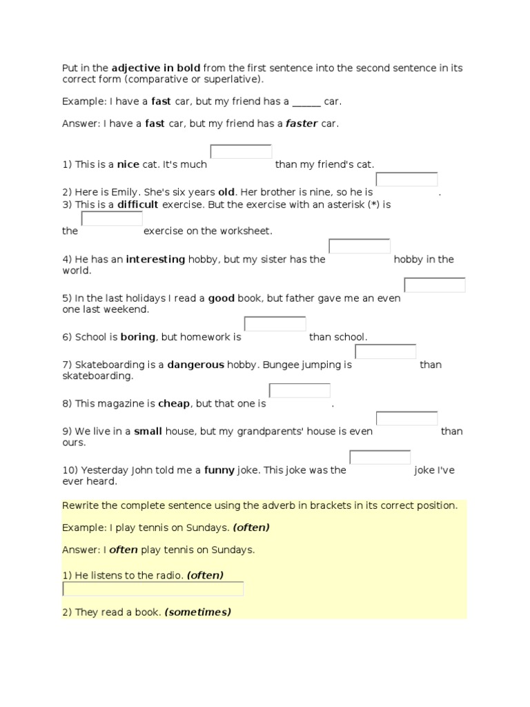 English PDF Sandwich Grammar