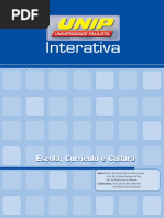 Escola, Curriculo e Cultura - unidades I e II