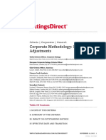 Corporate Methodology: Ratios and Adjustments: Criteria - Corporates - General