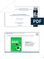 Telecomunicaciones (Unidad Temática 3 - Memorias 1) - IEE - PUJ - 2022-2