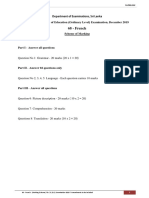 2019 OL French Marking Scheme English Medium