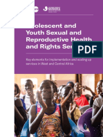 Adolescent and Youth Sexual and Reproductive Health and Rights Services