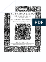 Monteverdi - Madrigali - Libro I
