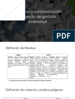 Residuos y Contaminación Proyecto de Gestión Ambiental