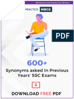 600 Synonyms Asked in Previous Years SSC Exams - Compressed 1