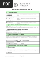 Standard Operating Procedure Template: OHS #10-097 - Revised 03/31/2014