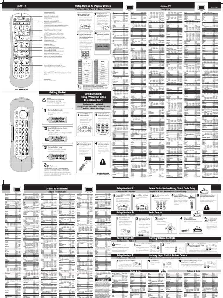 Beanfield TV Remote Manual PDF Inalámbrico Control remoto