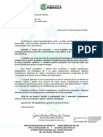 Ofício Prefeito solicita obras esportiva e pavimentação