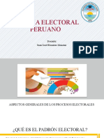 Sistema electoral peruano: aspectos generales