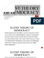 Elitist Theory of Democracy