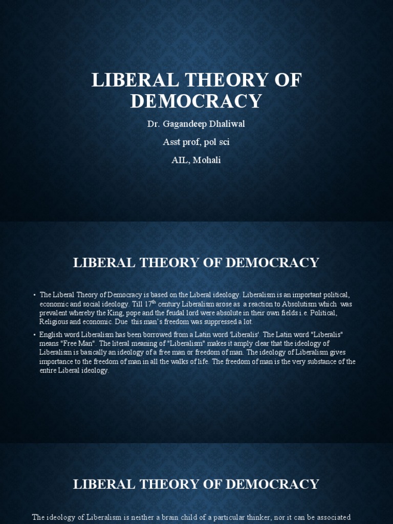 Understanding Liberal Democracy Theory | PDF | Liberalism | Democracy