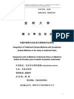 Integration of Traditional Chinese Medicine With Ecuadorian Andean Medicine in The Study of Medicinal Herbs
