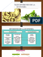 Principales divisiones económicas