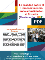 La Realidad Sobre El Homosexualismo en La Actualidad en El Ecuador (Movimiento LGBT) - MARINA BARONA