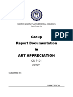 Group Report Documentation in Art Appreciation: Ramon Magsaysay Memorial Colleges