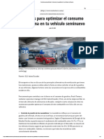 Consejos para Optimizar El Consumo de Gasolina en Tu Vehículo Seminuevo