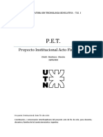 Proyecto Educativo Tecnológico - Licenciatura en Tecnología Educativa UTN-FRC