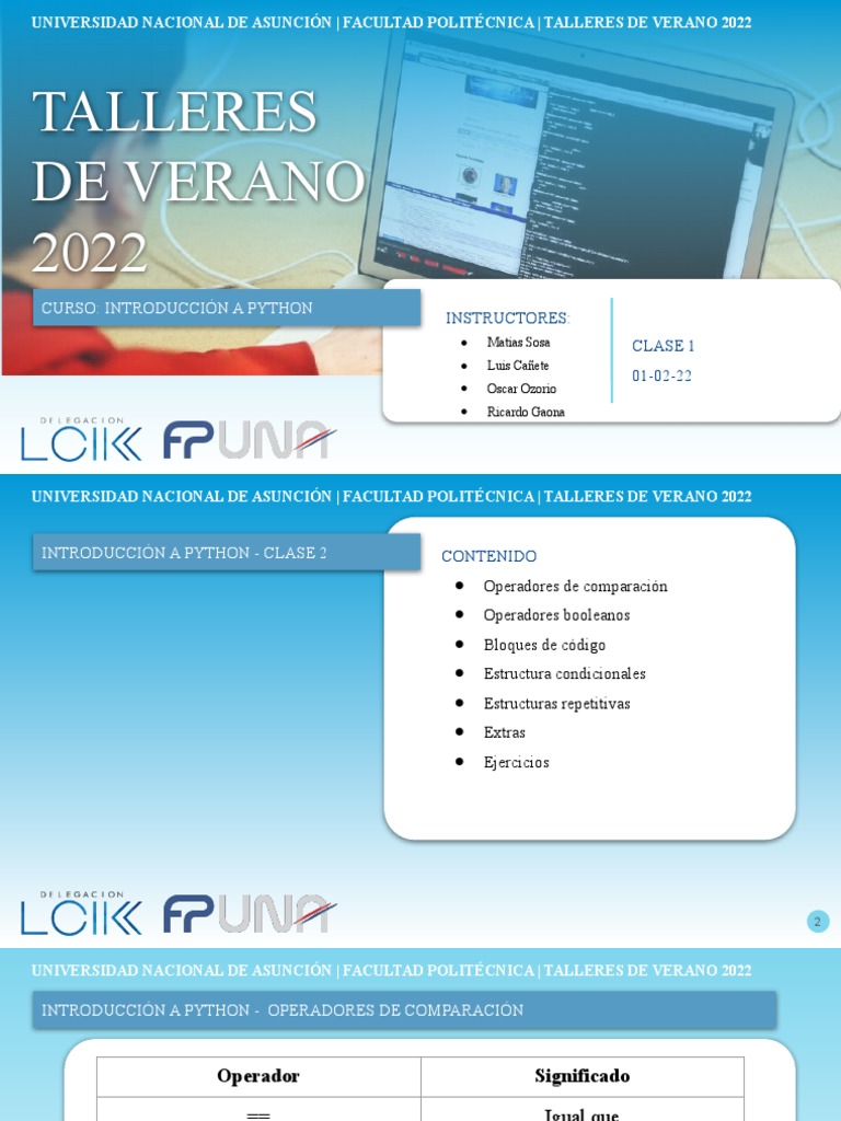 Clase 2 | PDF | Python (lenguaje de programación) | Ingeniería Informática