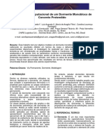 Modelagem Computacional de Um Dormente Monobloco de Concreto Protendido