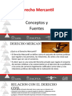 Derecho Mercantil Conceptos, y Fuentes