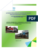 Costos y Parametros Regulacion Ferrocarril