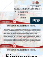 Model of Economic Development: - Singapore - India - China: Cris Q. de Leon, MBA