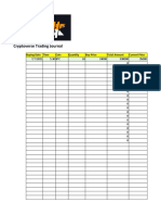 Cryptoverse Trading Journal: Buying Date Time Coin Quantity Buy Price Total Amount Current Price