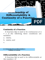 3.5 Relationship Between Differentiability and Continuity, and Differentiation Rules