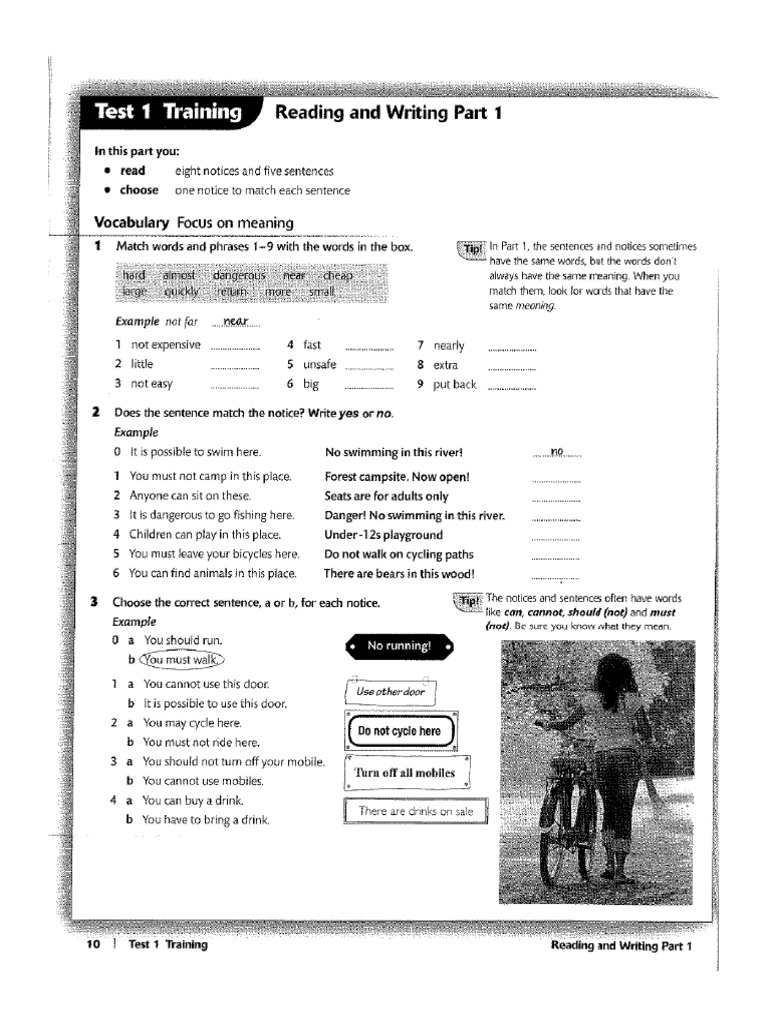 Reading and Writing KET PDF
