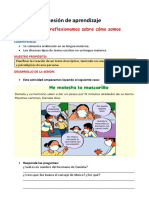 3° SESION - C - Leemos y Reflexionamos Sobre Cómo Somos