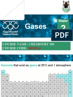 Gases: Course Name: Chemistry 101 Course Code