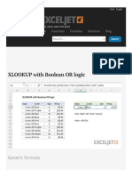 XLOOKUP With Boolean OR Logic: Generic Formula