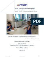 Relatório de Estágio de Pedagogia - CÉU AZUL (Petrópolis)
