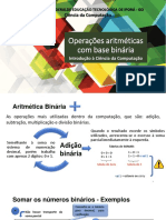 SLIDES - Operações Aritméticas Com Base Binária