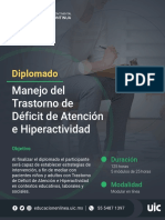 Manejo Del Trastorno de Deficit de Atencion e Hiperactividad