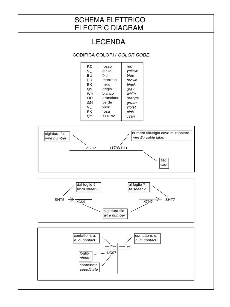 Electric Diagram and Component Codes | PDF | Vehicles | Manufactured Goods