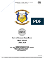 FINAL UPDATED Parent - Student Handbook High School 2022-2023 - 25june2022