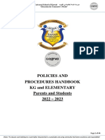 KG - ES Student Parent Handbook - 25june2022