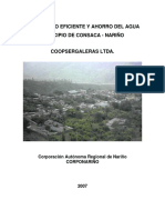 Plan de Ahorro y Uso Eficiente Del Agua Consacá