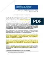 Educación y desigualdad social en México