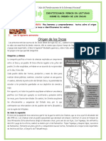 Act-Lunes-Ficha de Aplicación Identificamos Verbos en Lecturas Sobre El Origen de Los Incas