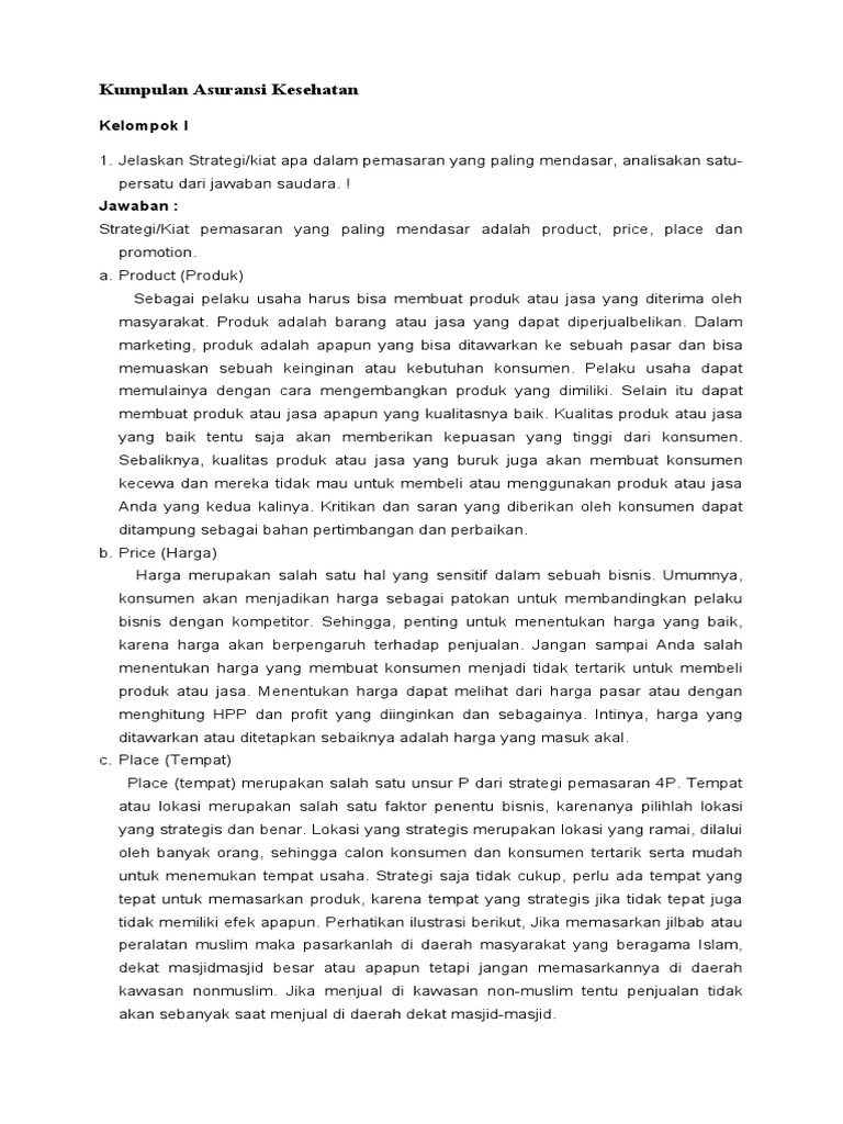 Kumpulan Asuransi Kesehatan | PDF