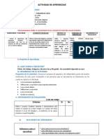 Actividad de Aprendizaje 3ero y 4to Educación Religiosa 22 Octubre