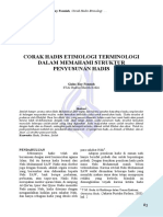 Corak Hadis Etimologi Terminologi Dalam Memahami Struktur Penyusunan Hadis