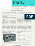 Journal: The - Hp-500-Volt, 200-MA Metered Power Supply