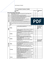 Coursebook Evaluation Checklist Evolve