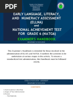 Early Language, Literacy, and Numeracy Assessment (Ellna) National Achievement Test For Grade 6 (Natg6)